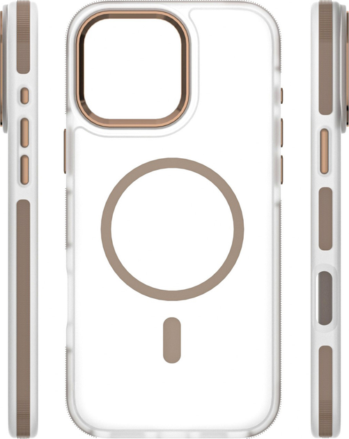 Панель Etteri Icy Mag для Apple iPhone 16 Pro Gold/Transparent (5907504560717) - зображення 4