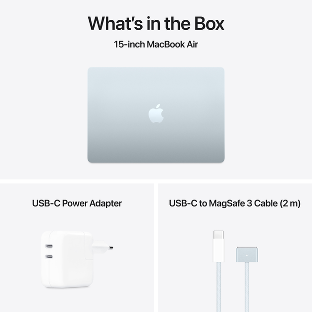 Laptop Apple MacBook Air 15.3" M4 16/256GB 2025 (MC7A4ZE/A) Sky Blue - obraz 11