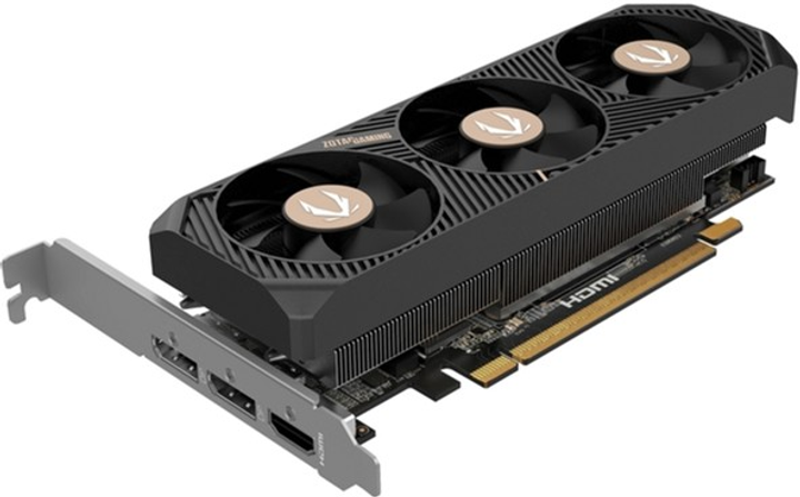 Karta graficzna Zotac PCI-Ex GeForce RTX 5060 GAMING Low Profile 8GB GDDR7 (128bit) (2497/28000) (HDMI, 2 x DisplayPort) (ZT-B50600L-10L) - obraz 3