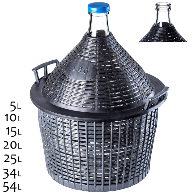 Gąsior do wina Kadax Alatri z wąskim otworem 54 l (5903699404959) - obraz 4