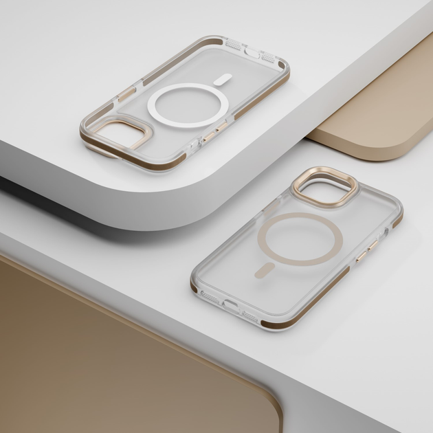 Панель Etteri Icy Mag для Apple iPhone 14 Pro Gold/Transparent (5907504560748) - зображення 6