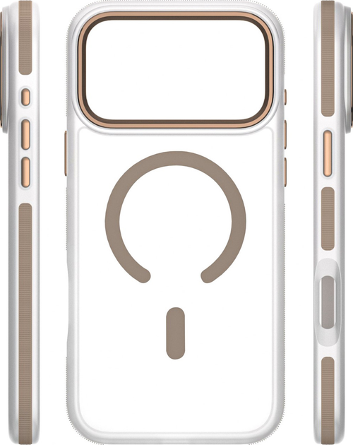 Etui plecki Etteri Icy Mag do Apple iPhone 17 Pro Gold/Transparent (5907504560779) - obraz 4
