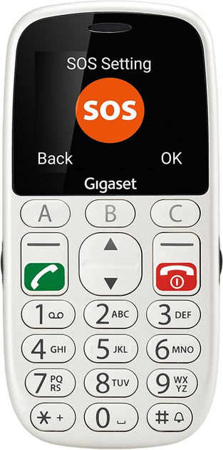 Telefon komorkowy Gigaset GL390 DualSim Pearl White (S30853-S1177-R103) (358722103534068) - Outlet - obraz 1
