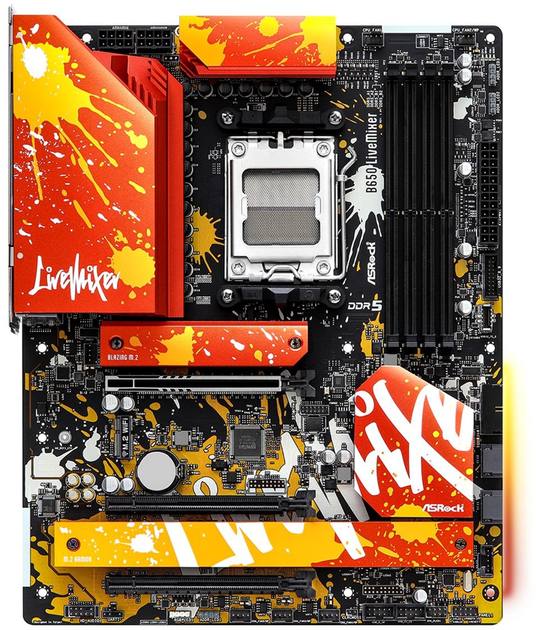 Plyta glowna ASRock B650 Livemixer (AM5, AMD B650, PCI-Ex16) (H7FMUA059269) - Outlet - obraz 1