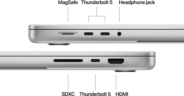 Laptop Apple MacBook Pro 16" M4 Pro 24/512GB 2024 (MX2T3ZE/A) Silver - obraz 7