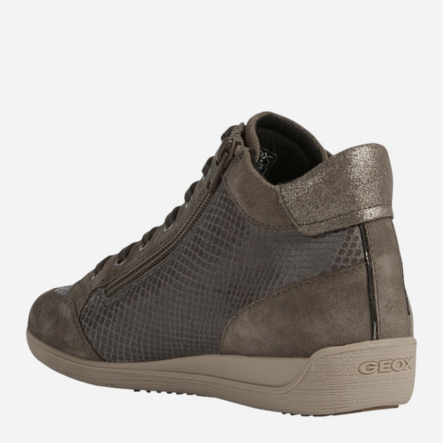 Sneakersy damskie wysokie Geox D2668B04122-C6226 38 Brazowe (8050036785879) (955555906520398) - Outlet - obraz 3