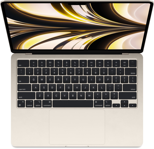Laptop Apple MacBook Air 13.6" M2 16/256GB 2022 (MC7W4ZE/A) Starlight - obraz 2