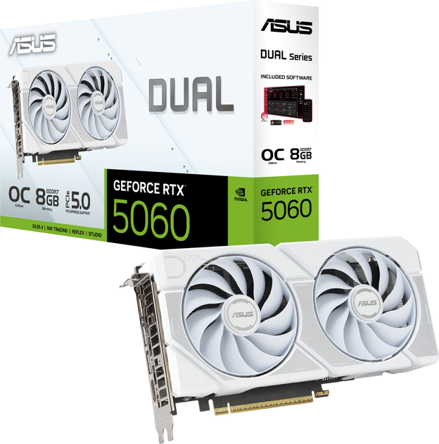 Karta graficzna ASUS PCI-Ex GeForce RTX 5060 Dual White OC Edition 8GB GDDR7 (128bit) (2565/28000) (HDMI, 3 x DisplayPort) (90YV0N15-M0NA00) - obraz 13