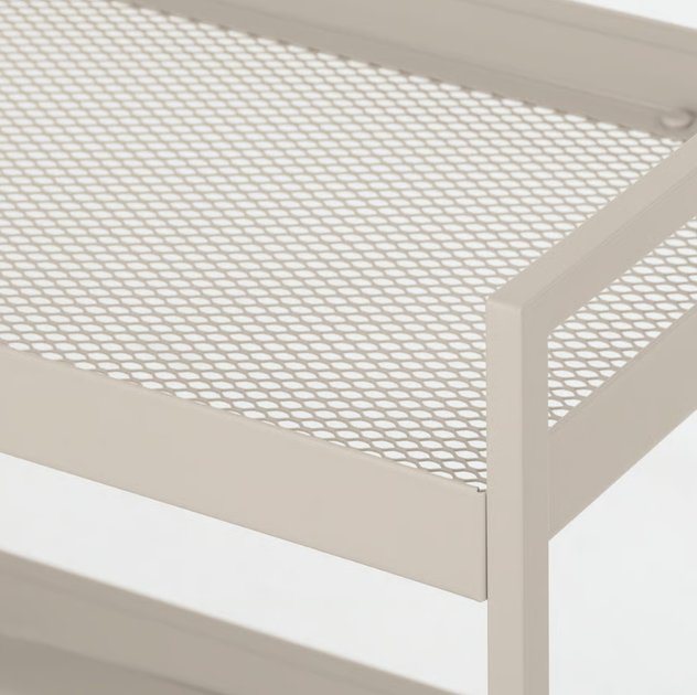 Етажерка Ikea Nissafors на колесах 50.5 x 30 x 83 см Бежева (405.858.01) - зображення 2