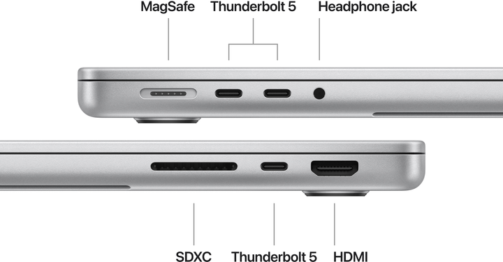 Ноутбук Apple MacBook Pro 14" M4 Pro 24/512GB 2024 (MX2E3ZE/A) Silver - зображення 7