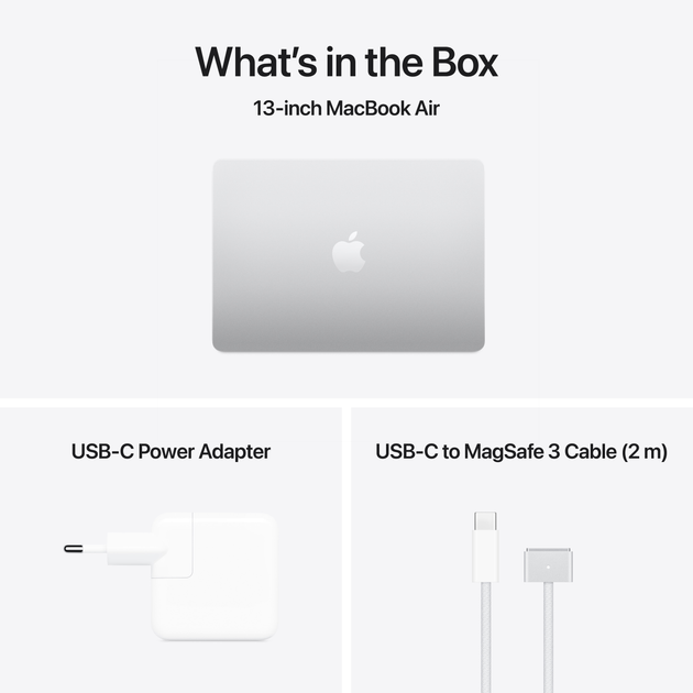 Laptop Apple MacBook Air 13.6" M4 16/256GB 2025 (MW0W3T/A) Silver - obraz 11