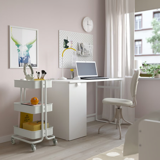 Етажерка Ikea Raskog на колесах 35 x 45 x 77 см Біла (305.867.83) - зображення 4