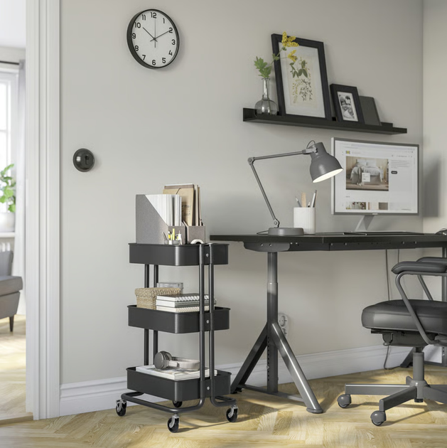 Етажерка Ikea Raskog на колесах 35 x 45 x 77 см Чорна (405.821.81) - зображення 4
