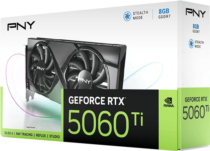 Karta graficzna PNY PCI-Ex GeForce RTX 5060 Ti Dual Fan 8GB GDDR7 (128bit) (2572/28000) (HDMI, 3 x DisplayPort) (VCG5060T8DFXPB1) - obraz 10