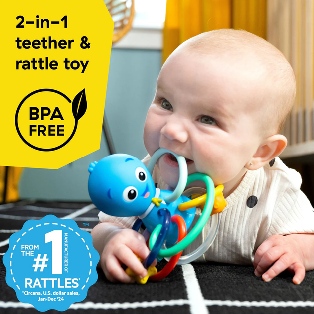 Гризак/брязкальце Baby Einstein Opus’s Shake & Soothe 0 міс + (13157) (74451131576) - зображення 5