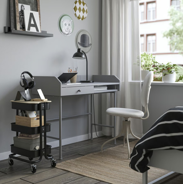 Етажерка Ikea Raskog на колесах 28 x 38 x 61 см Чорна (805.867.90) - зображення 5