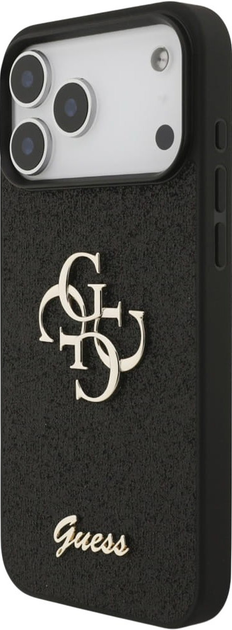 Панель Guess Fixed Glitter Big 4G для Apple iPhone 17 Pro Max Black (GUHCP17XHG4SGK) - зображення 2