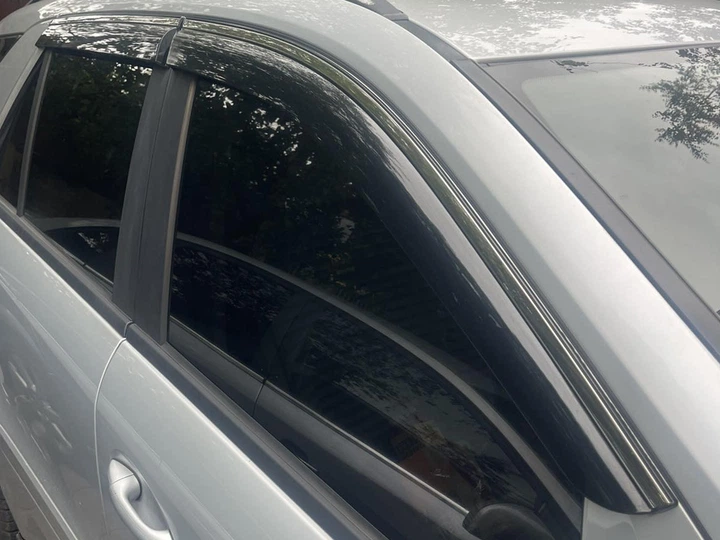 Ветровики с хромированным молдингом Niken Luxury (4 шт) для Mercedes ML W164 2005-2011 гг - изображение 5