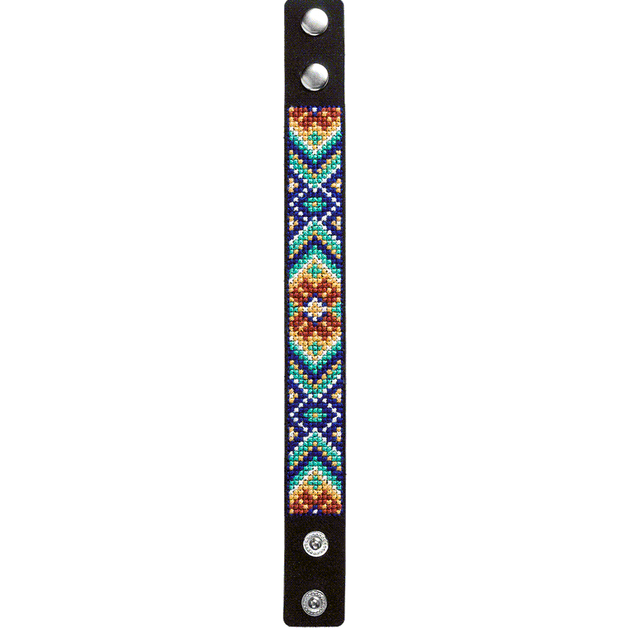 Набор для вышивания нитками на искусственной коже Wonderland Crafts FLHL-032 Браслет - Фото 3 Набор для вышивания нитками на искусственной коже Wonderland Crafts FLHL-032 Браслет - изображение 3