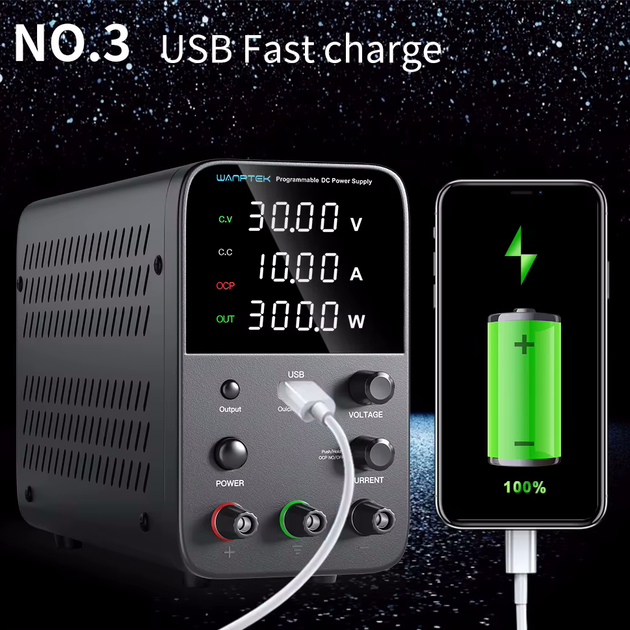 Лабораторный блок питания Wanptek WPS3010H 30В 10А - изображение 4