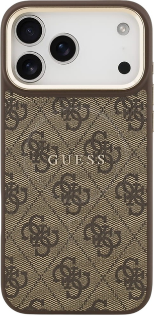 Панель Guess Hardcase 4G Classic MagSafe для Apple iPhone 17 Pro Max Brown (GUHMP17XP4MSEGCW) - зображення 1