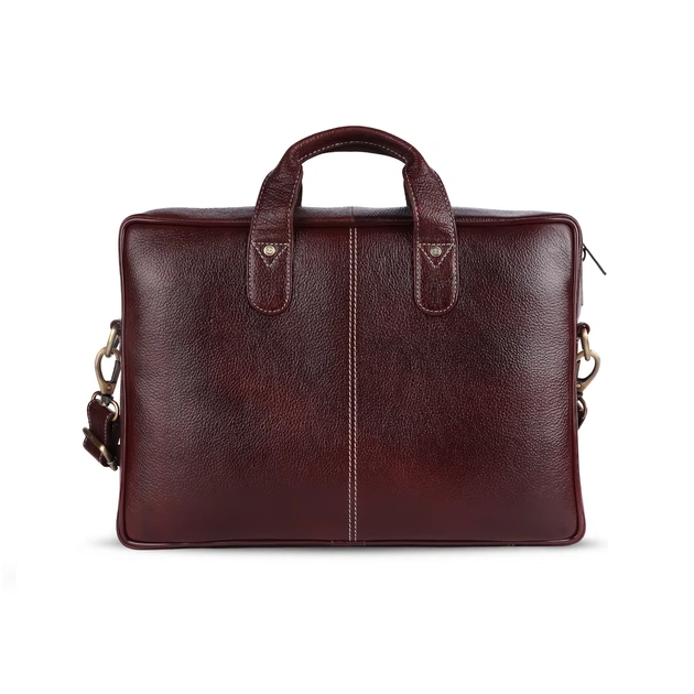 Сумка шкіряна для ноутбука 13 Hammonds Flycatcher LB105 Brown Коричневый (LB105 BRN) - Фото 2 Сумка шкіряна для ноутбука 13 Hammonds Flycatcher LB105 Brown Коричневый (LB105 BRN) - зображення 2