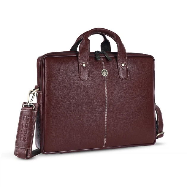 Сумка шкіряна для ноутбука 13 Hammonds Flycatcher LB105 Brown Коричневый (LB105 BRN) - Фото 3 Сумка шкіряна для ноутбука 13 Hammonds Flycatcher LB105 Brown Коричневый (LB105 BRN) - зображення 3