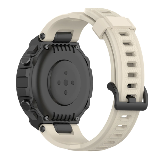 Ремешок силиконовые для смарт часов Amazfit T-Rex (A1918 / A1919), T Rex Pro (A2013) с отвертками Песочный (beige) бежевый (cream) - Фото 3 Ремешок силиконовые для смарт часов Amazfit T-Rex (A1918 / A1919), T Rex Pro (A2013) с отвертками Песочный (beige) бежевый (cream) - изображение 3