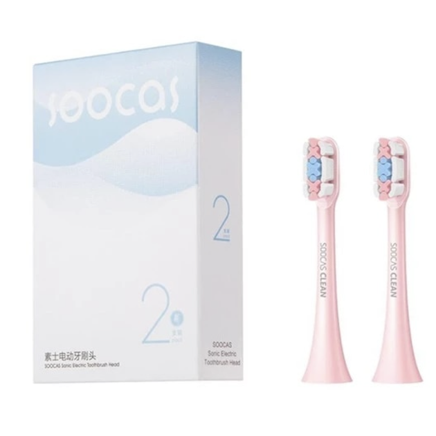 Насадки на электрическую зубную щетку Soocas ​X3 X3U X5 X1 V1 xiaomi Розовый (Pink) - изображение 2