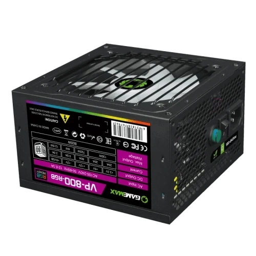 Блок питания 800 Вт, GameMax VP-800 RGB, Black (VP-800-RGB) - Фото 5 Блок питания 800 Вт, GameMax VP-800 RGB, Black (VP-800-RGB) - изображение 5