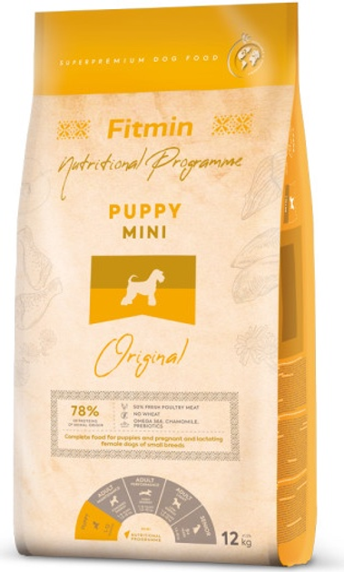 Сухий корм для цуценят Fitmin Puppy Mini Птиця 12 кг (8595237035458) - зображення 1