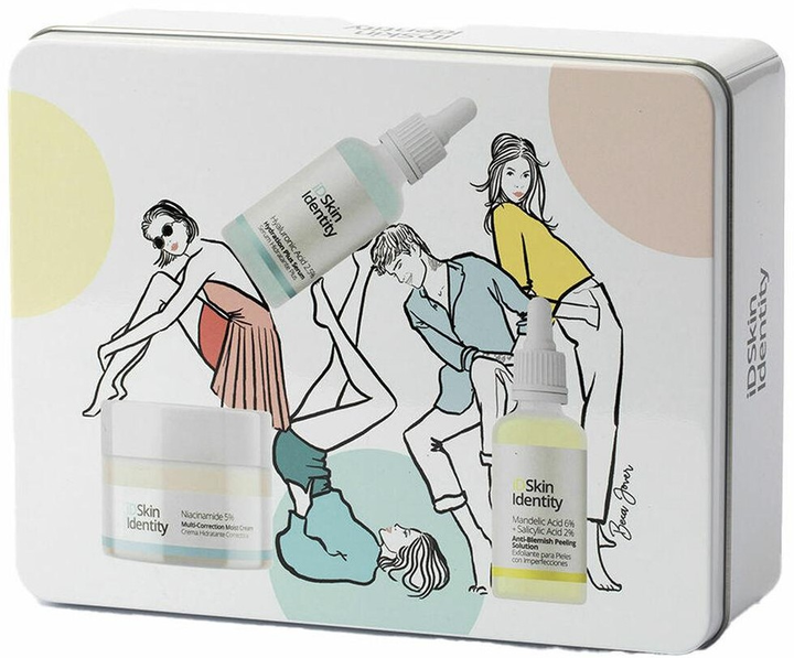 Zestaw do pielęgnacji twarzy Skin Generics iDSkin Identity Krem z 5% niacynamidem 50 ml + Serum przeciwtrądzikowe 30 ml + Serum z kwasem hialuronowym 30 ml  (8436559352598) - obraz 1