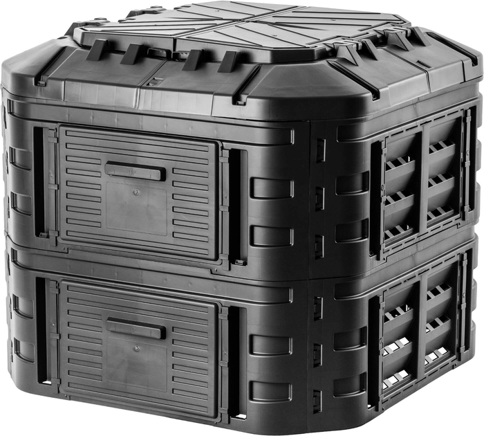 Kompostownik ogrodowy Kadax Nybro czarny 600 l (5903699429969) - obraz 1