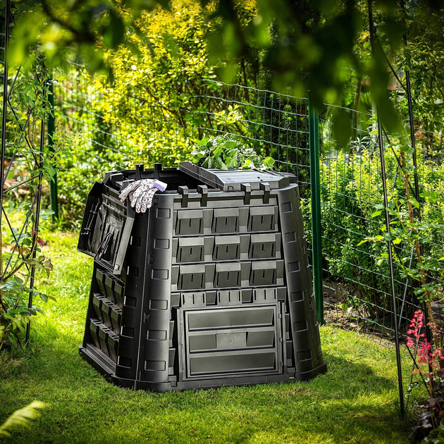 Kompostownik ogrodowy Kadax Yutz czarny 450 l (5903699498972) - obraz 7