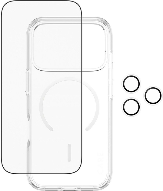 Etui plecki Panzer Glass CARE 3-in-1 Flagship Explorer Bundle do Apple iPhone 17 Pro Transparent (CR74977) - obraz 1
