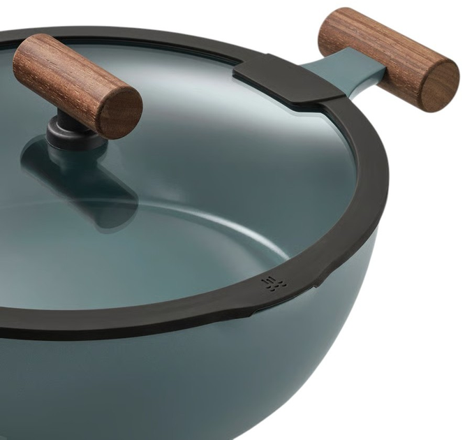 Patelnia Ikea Klippfisk z powłoką zapobiegającą przywieraniu i pokrywką 28 cm (706.025.16) - obraz 2
