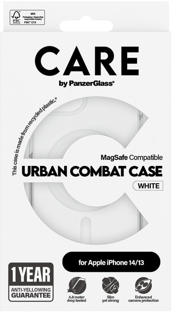 Панель Panzer Glass CARE Flagship Case Urban Combat для Apple iPhone 13/14 Transparent (5715685011443) - зображення 3