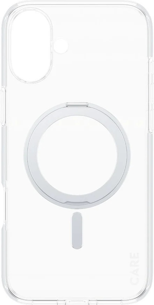 Панель CARE by PanzerGlass Feature Case Transparent w. Silver Kickstand & MagSafe для Apple iPhone 16 Plus (5715685003899) - зображення 2