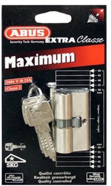 Cylinder Abus D6 Nickel 5K 30x35 mm (ABU-78743) - obraz 1