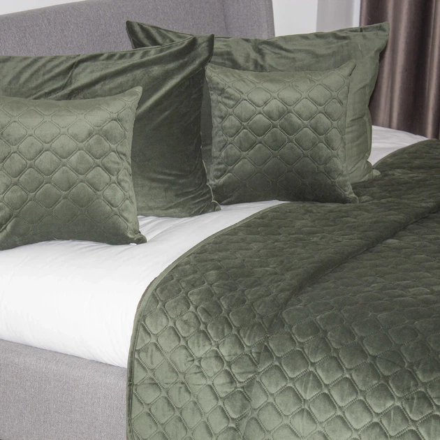 Покривало ТЕП "VELOUR" Chive/Ромб круглий, 240x260 - изображение 6