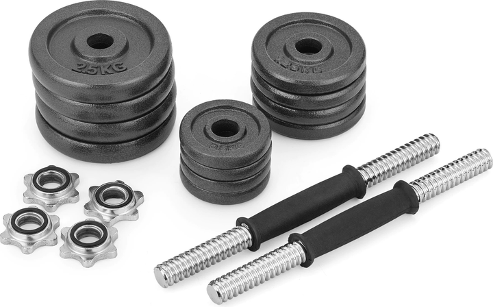 Zestaw hantli żeliwnych Gymtek w walizce 19 kg (5907766663072) - obraz 2