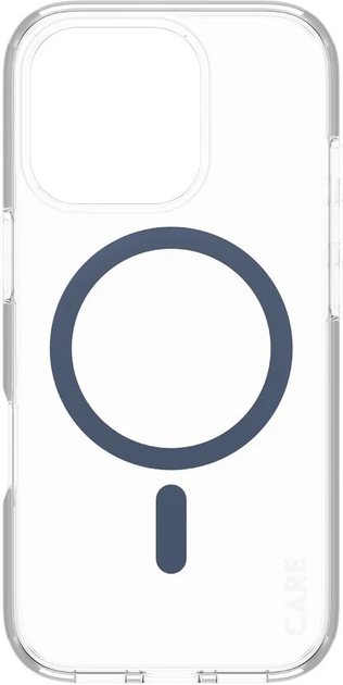 Панель CARE by PanzerGlass Flagship Case Transparent Urban Combat w. Blue MagSafe для Apple iPhone 16 Pro (5715685004322) - зображення 2