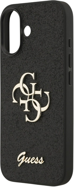 Панель Guess Fixed Glitter Big 4G для Apple iPhone 17 Black (GUHCP17SHG4SGK) - зображення 5