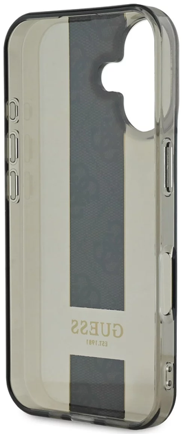 Панель Guess IML Middle 4G Stripe для Apple iPhone 16 Black (57983122194) - зображення 5