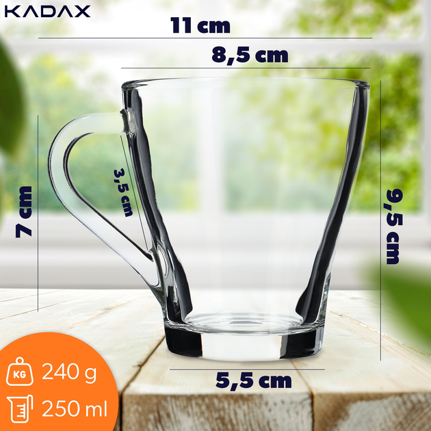Набір чашок Kadax Rollo 250 мл 6 шт (5903699425633) - зображення 1