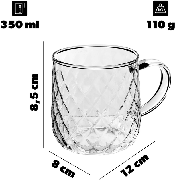 Zestaw kubków Kadax Rovale 350 ml 4 szt (5906638312919) - obraz 2