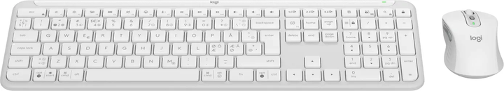 Комплект бездротовий Logitech MK950 Off-White (920-012489) - зображення 1