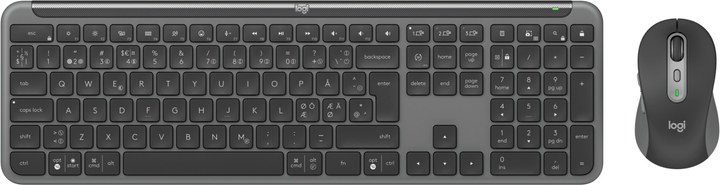 Комплект беспроводной Logitech MK950 for Business Graphite (920-012512) - зображення 1