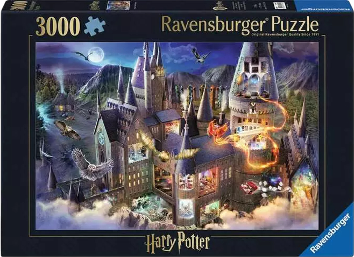 Puzzle Ravensburger Zamek w Hogwarcie 3000 elementów 17561 (4005556175611) - obraz 1