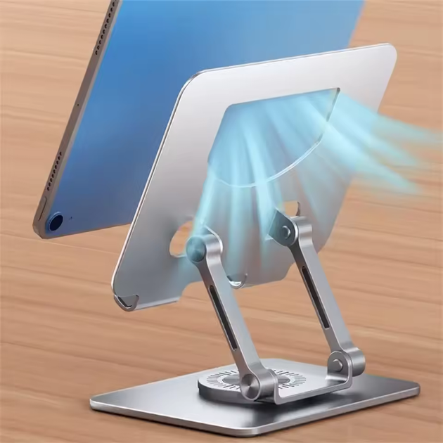 Подставка для планшета 360° 4.7-12" Tablet Stand P2028 Silver - Фото 4 Подставка для планшета 360° 4.7-12" Tablet Stand P2028 Silver - изображение 4